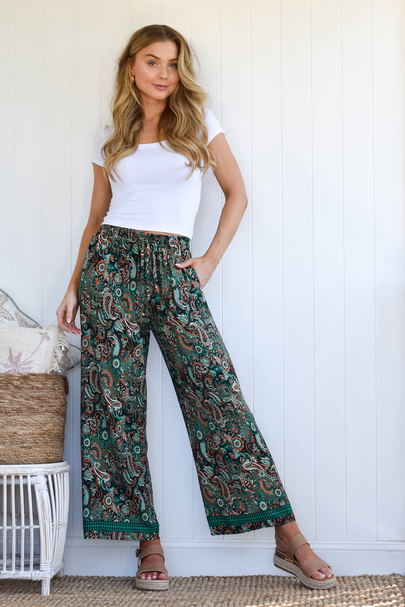 GREEN TEMPLE PANT