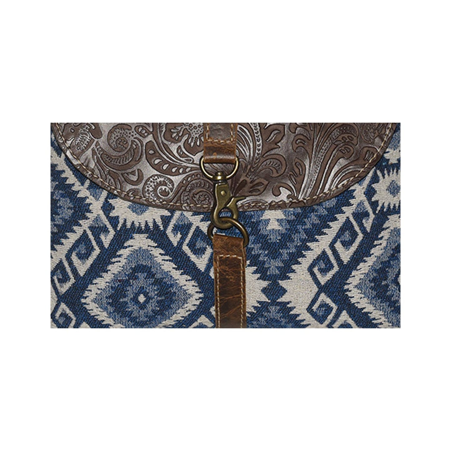 Gine Canvas & Leather Crossbody Bag