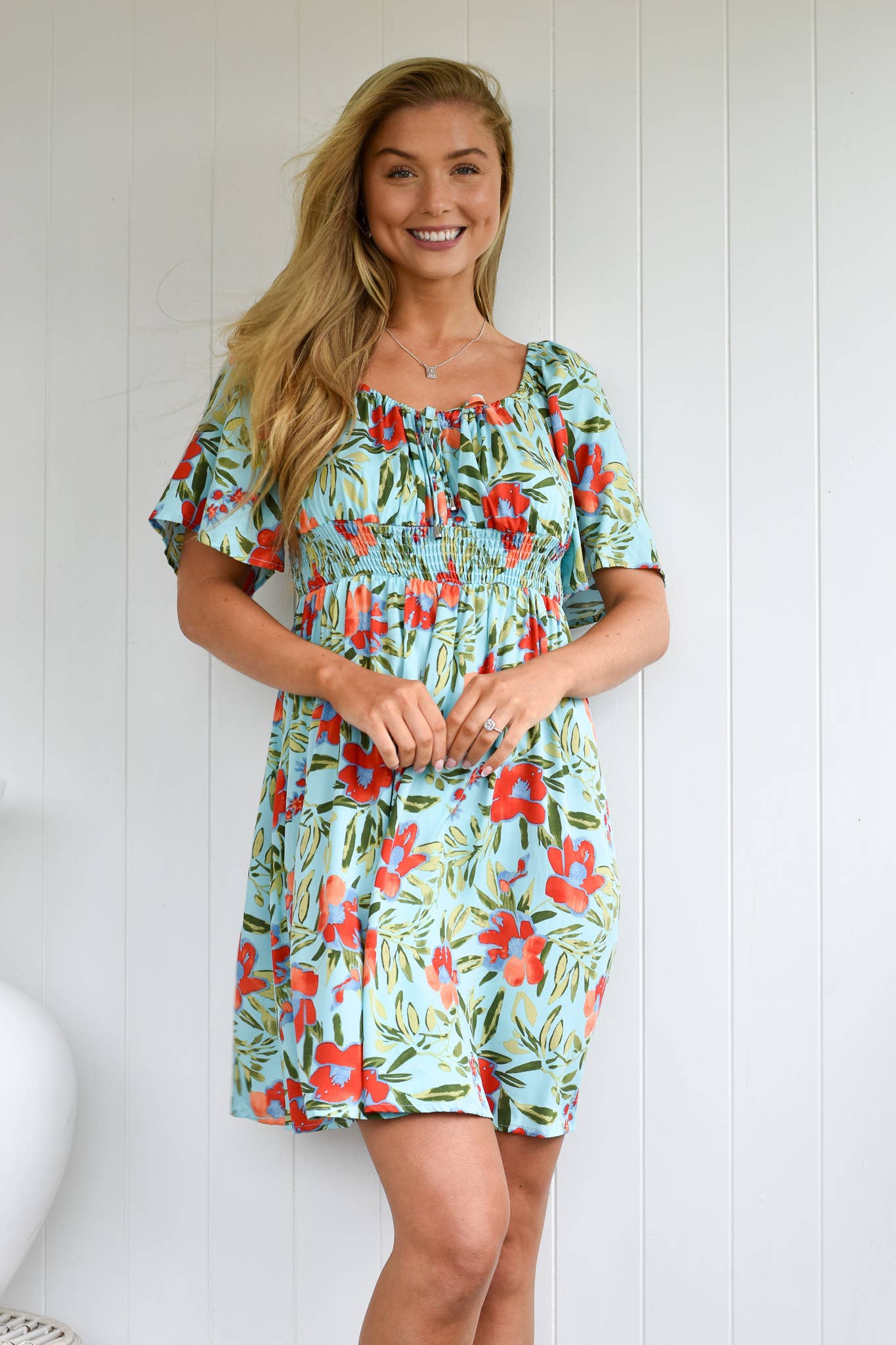 SP1053 ISLAND BLUE DRESS