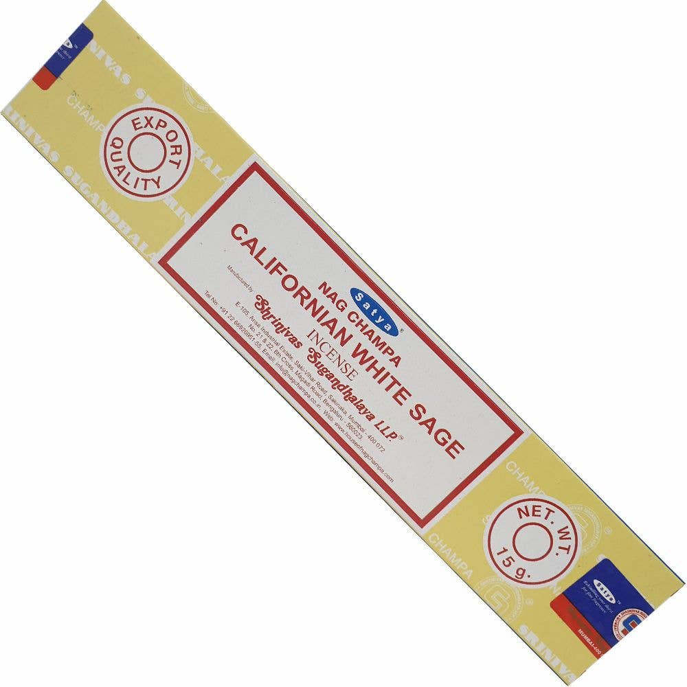 California White Sage Incense 15gms Sticks Satya (MMB)