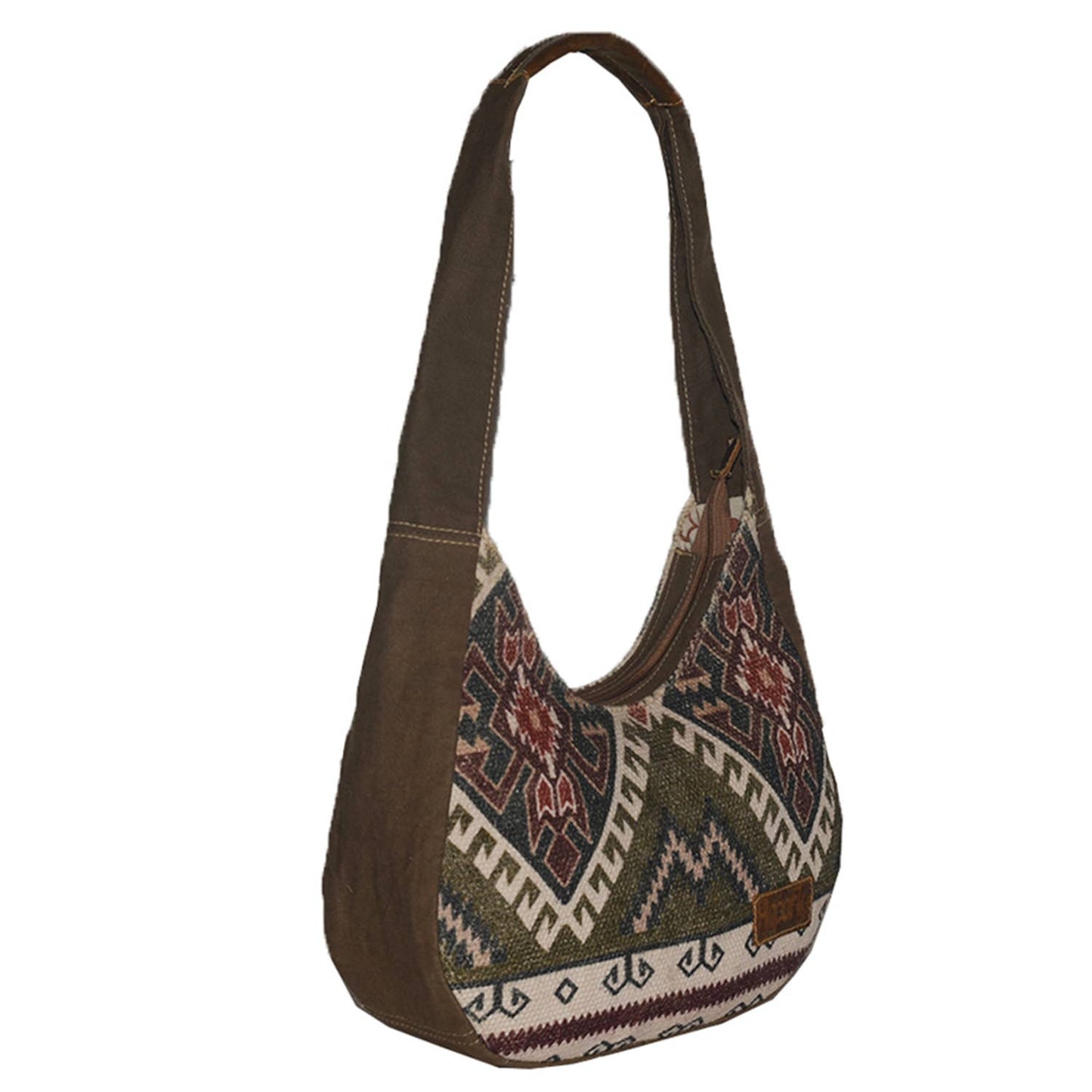 Canvas Rug & Leather Supero Shoulder Bag