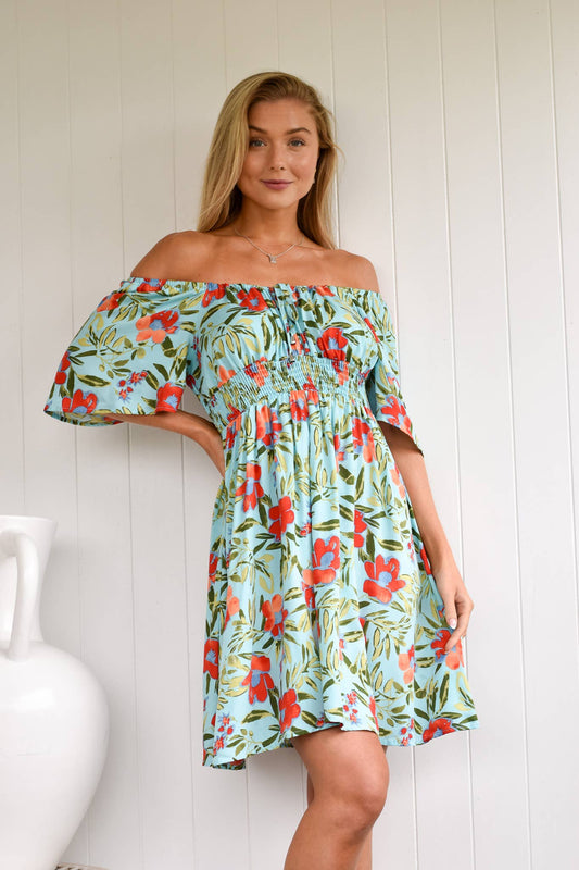 SP1053 ISLAND BLUE DRESS