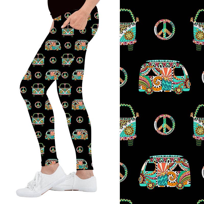 Peace Out Kombi Deluxe Pocket Leggings