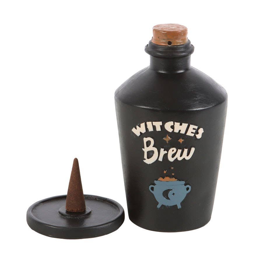 Witches Brew Potion Bottle Resin Incense Cone Burner