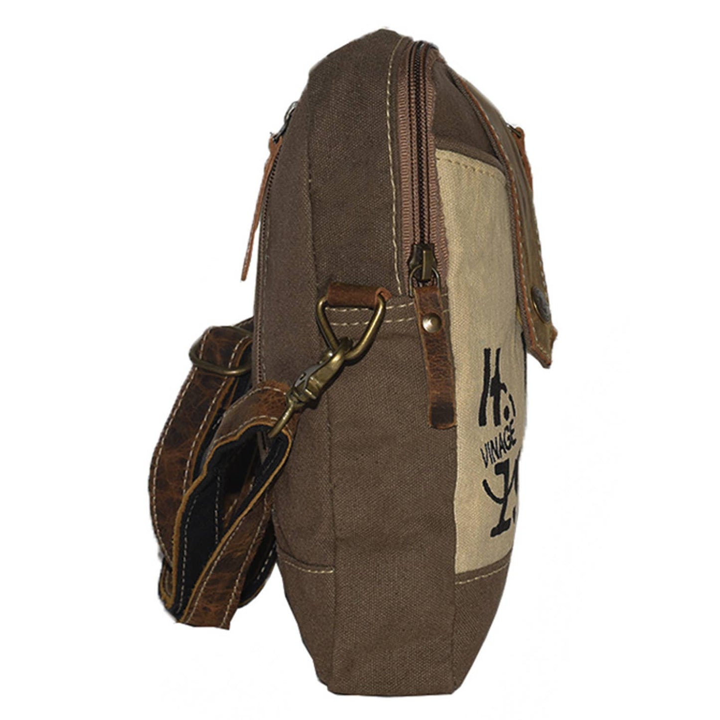 Numero Canvas & Leather Crossbody Bag