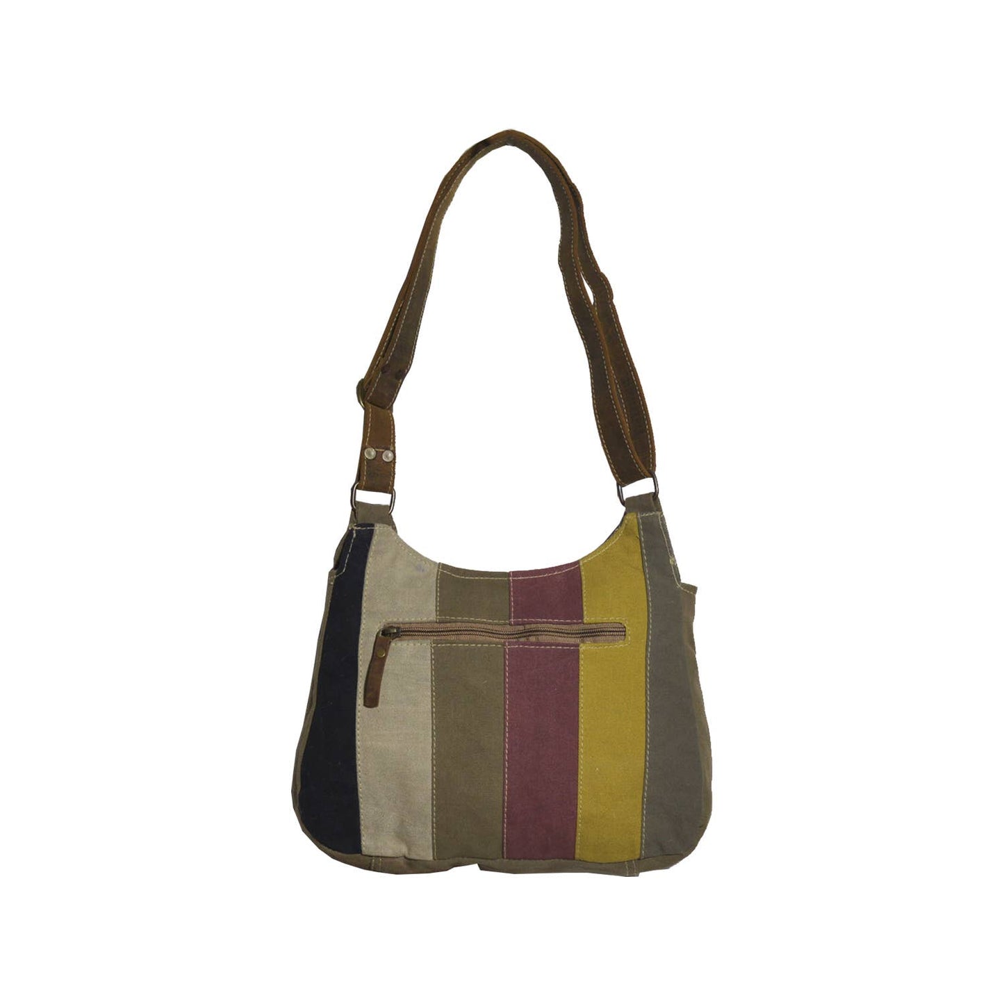 Upcycled Canvas & Leather Women's Discover Crossbody