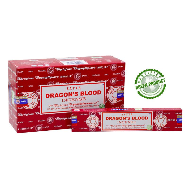 Dragon Blood Incense 15gms Sticks Satya (BNG)
