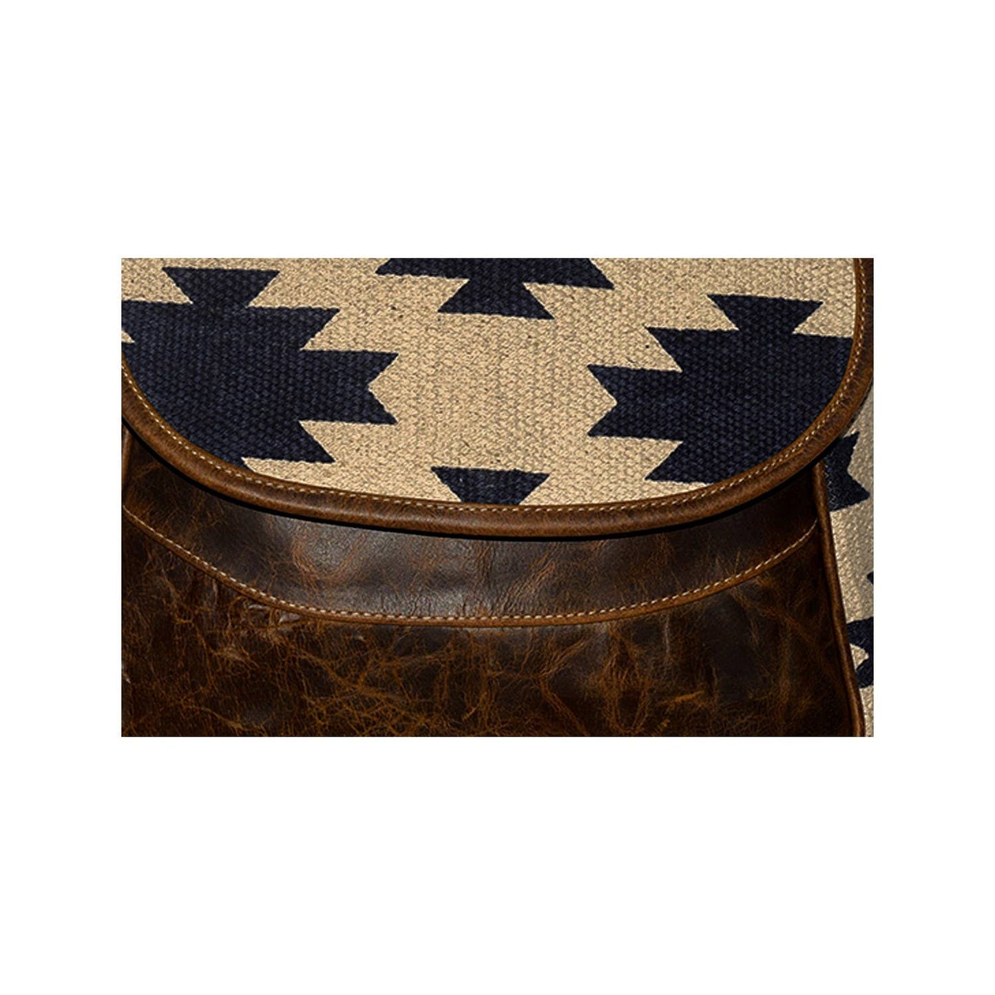 Canvas Rug & Leather Mello Shoulder Bag