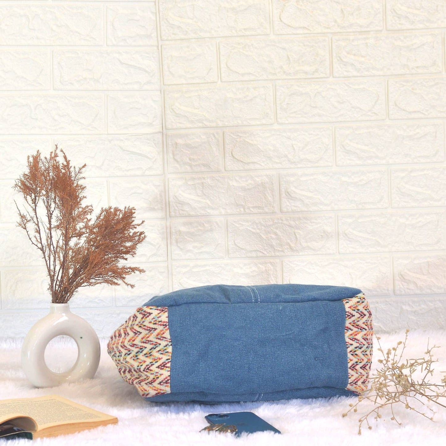 Rihu Messenger Denim Bag