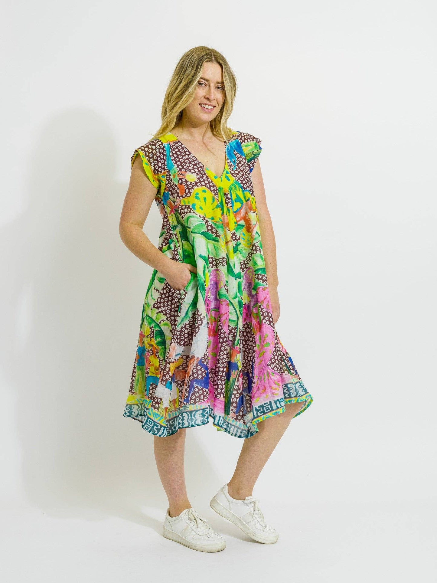 Maheno Dress in Coffee Beans