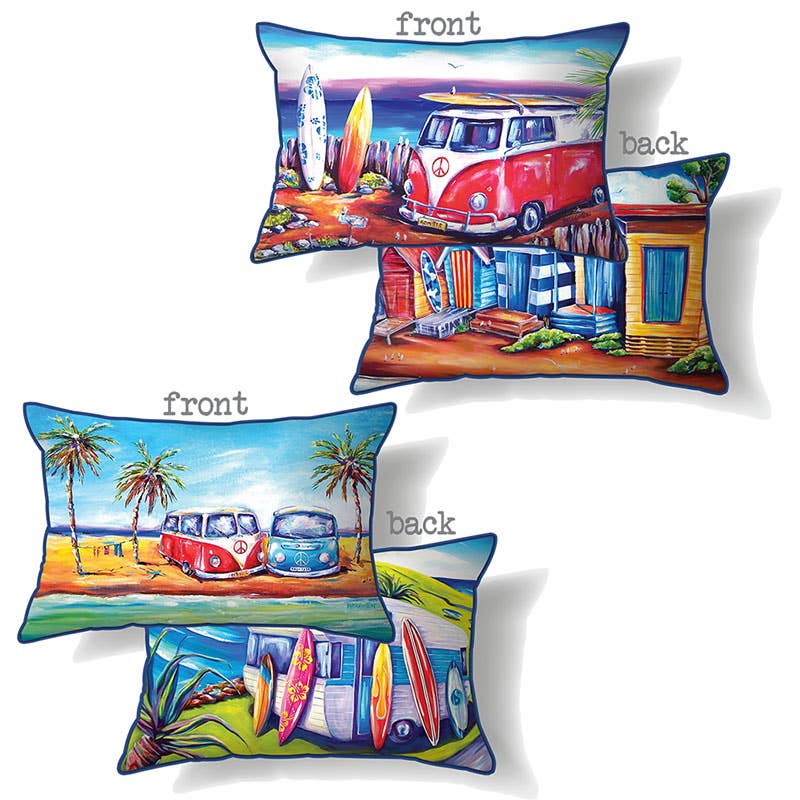 30x50cm Cushion With Combi Design By Deb Broughton 2 Asstd