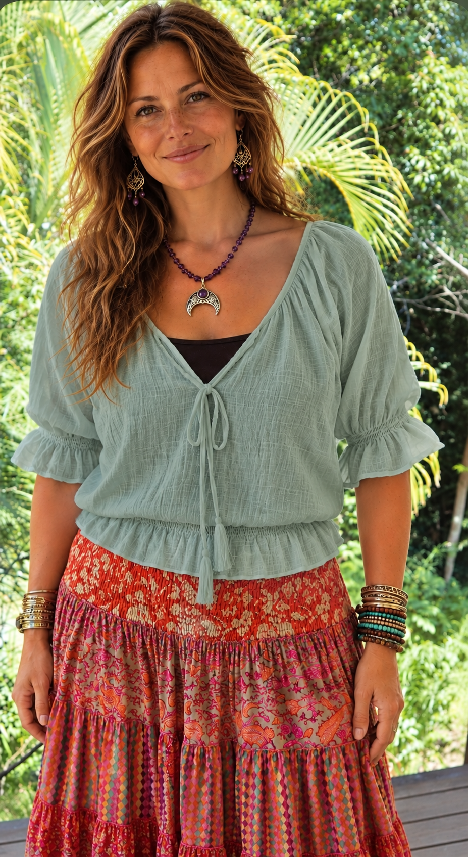 Gypsy Tie Front Top