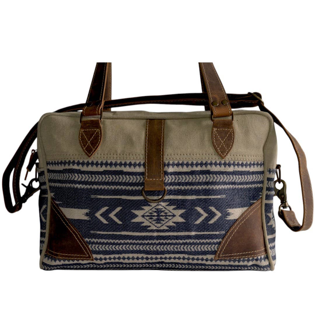 Canvas & Leather Handessia Mini Duffle