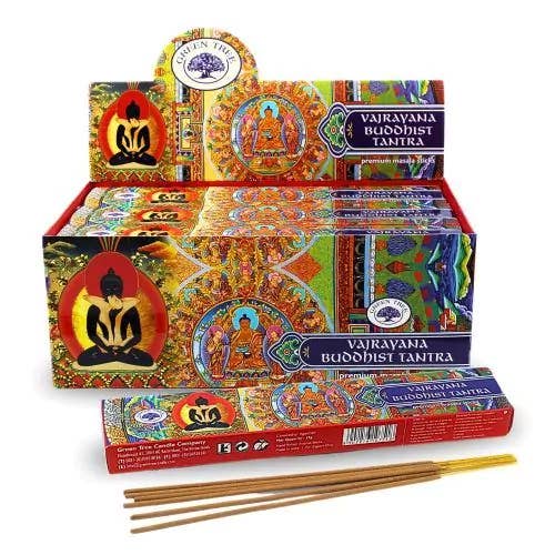 Buddhist Tantra Incense 15gms Sticks Green Tree