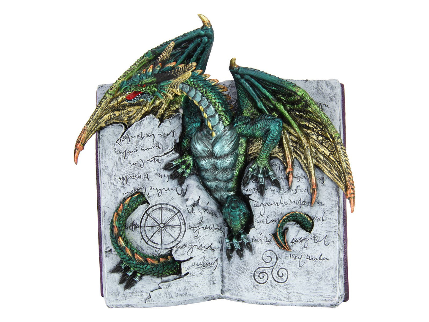 21cm Dragon Emerging From Book