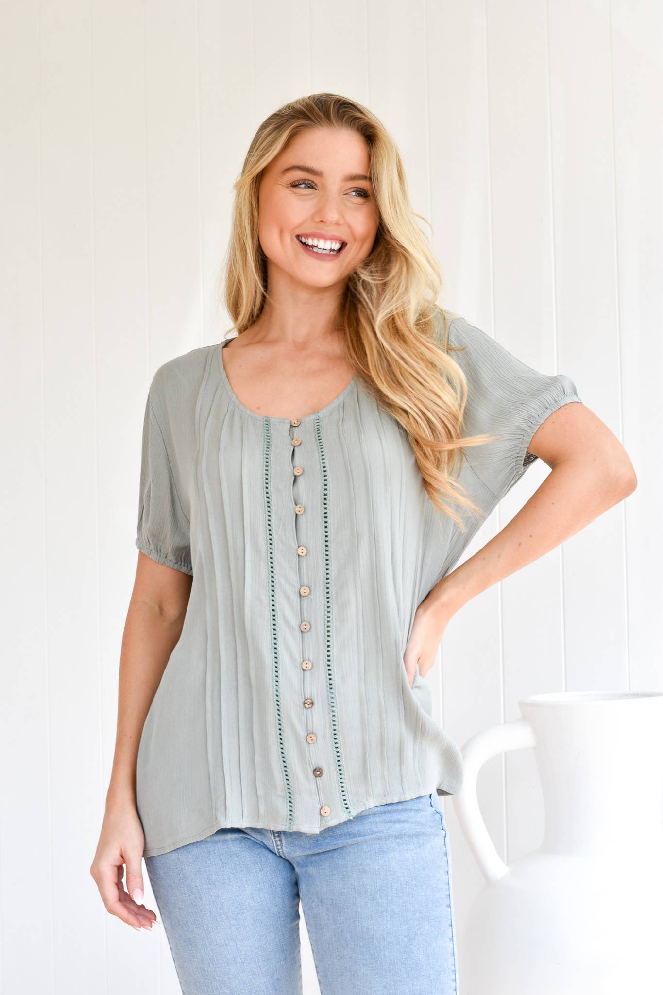 KHAKI TOP