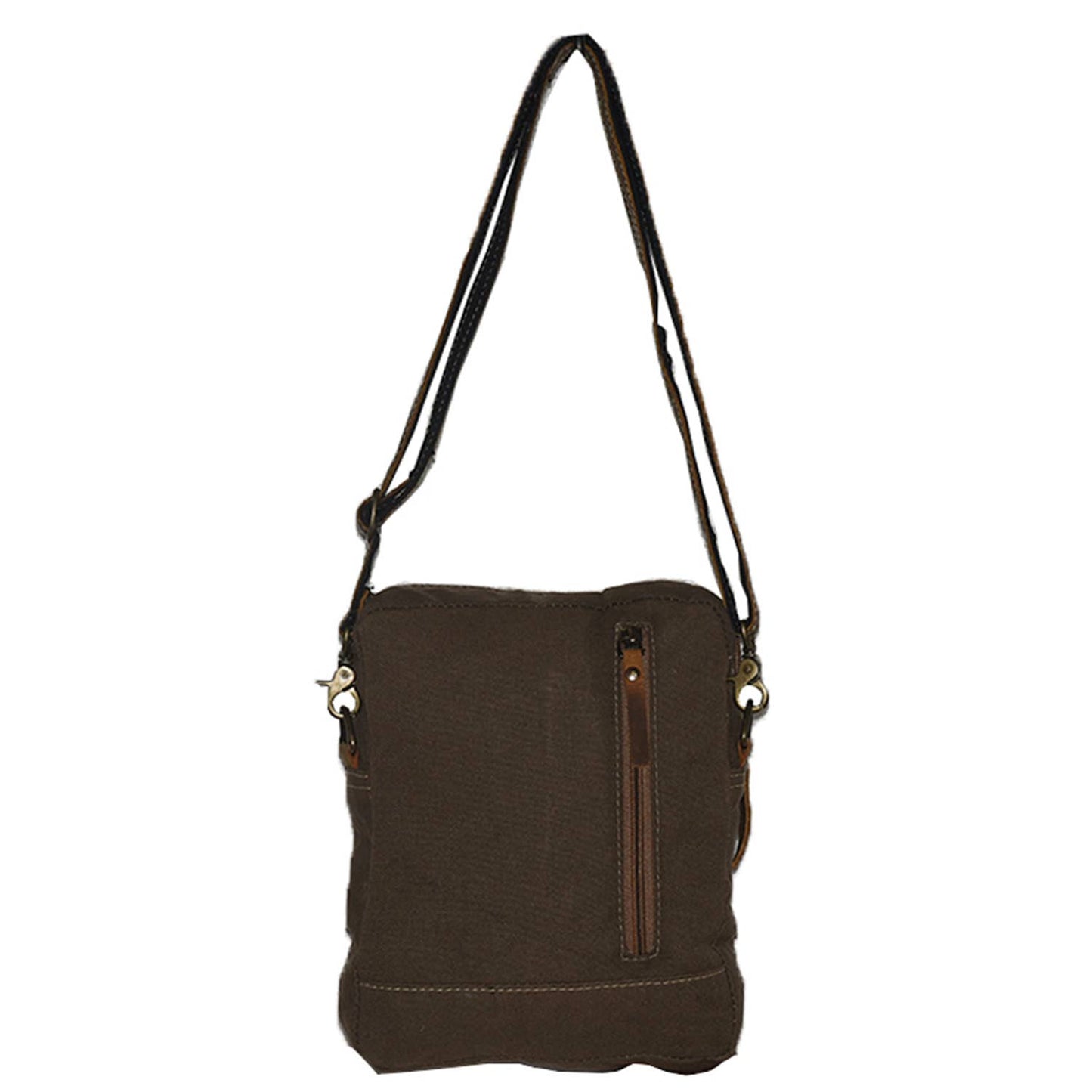 Numero Canvas & Leather Crossbody Bag