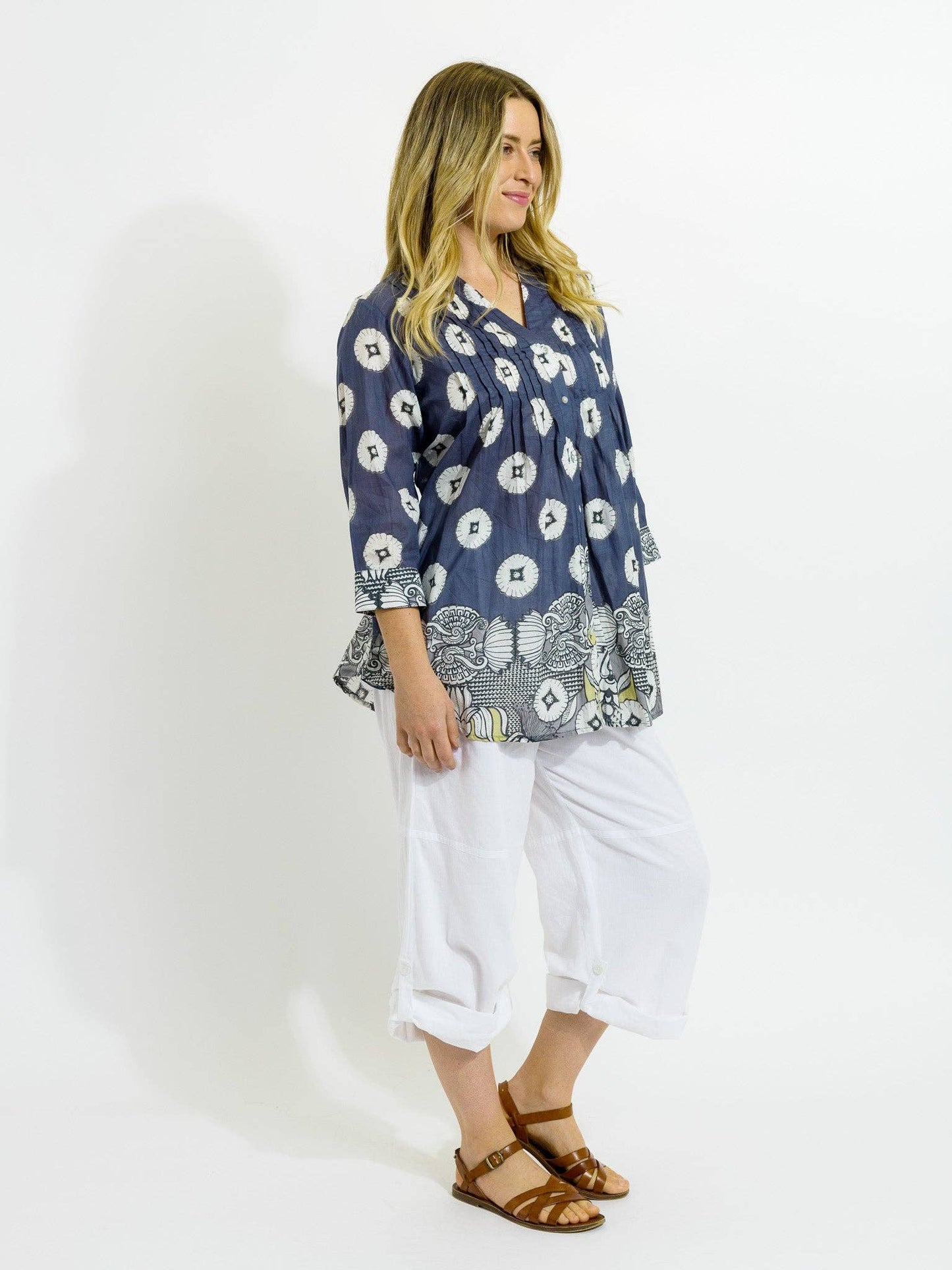 Palm Cove Top In Storm Grey