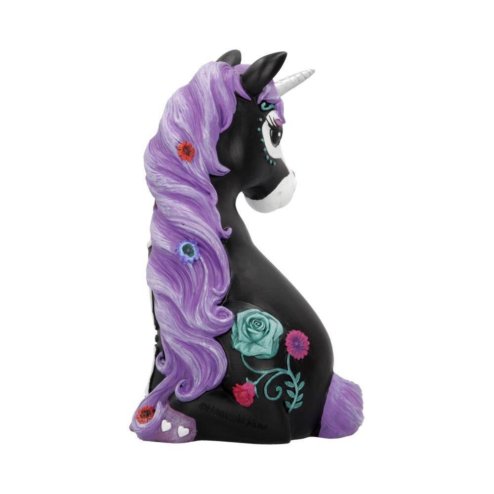 Sugarcorn Black Skeleton Unicorn 22cm
