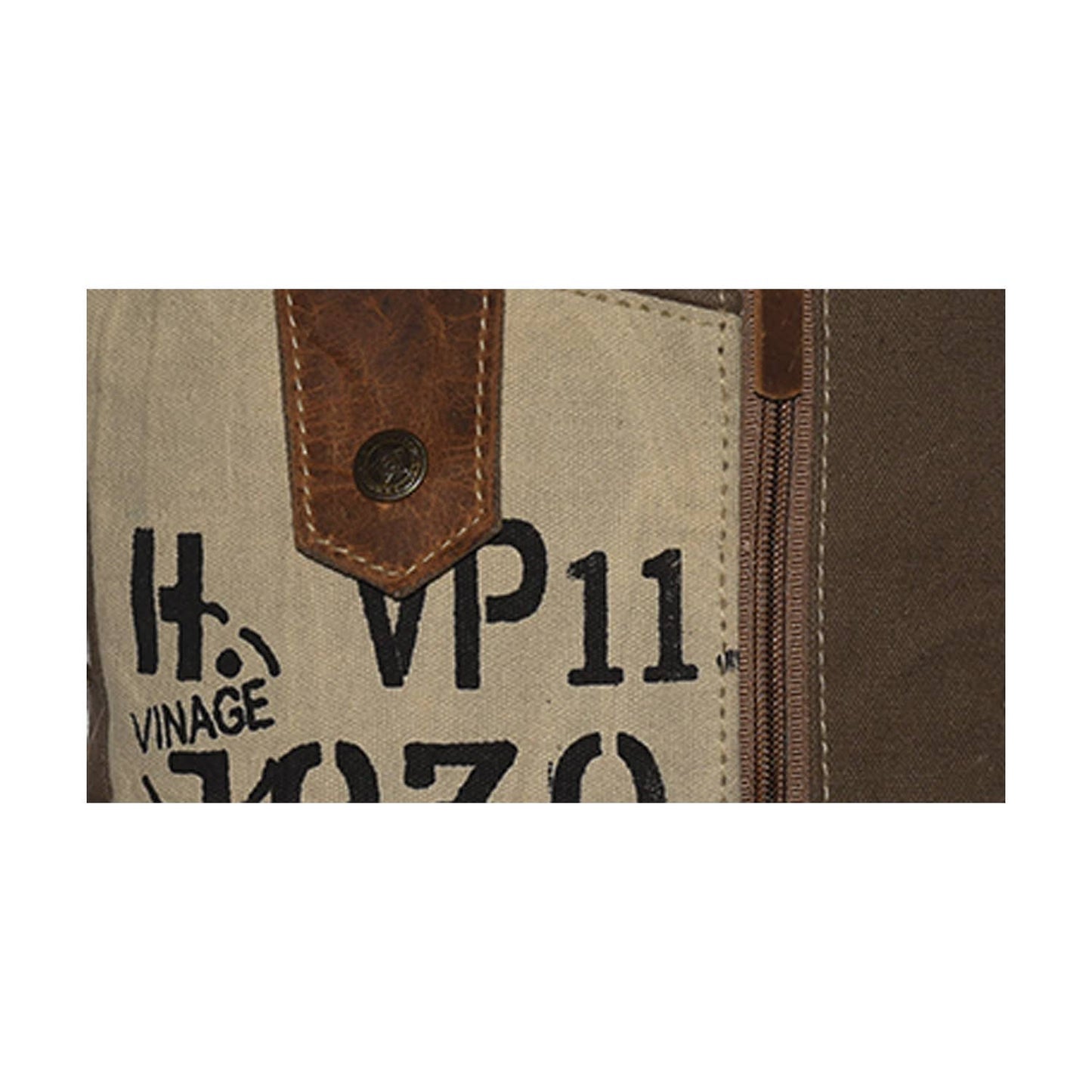 Numero Canvas & Leather Crossbody Bag