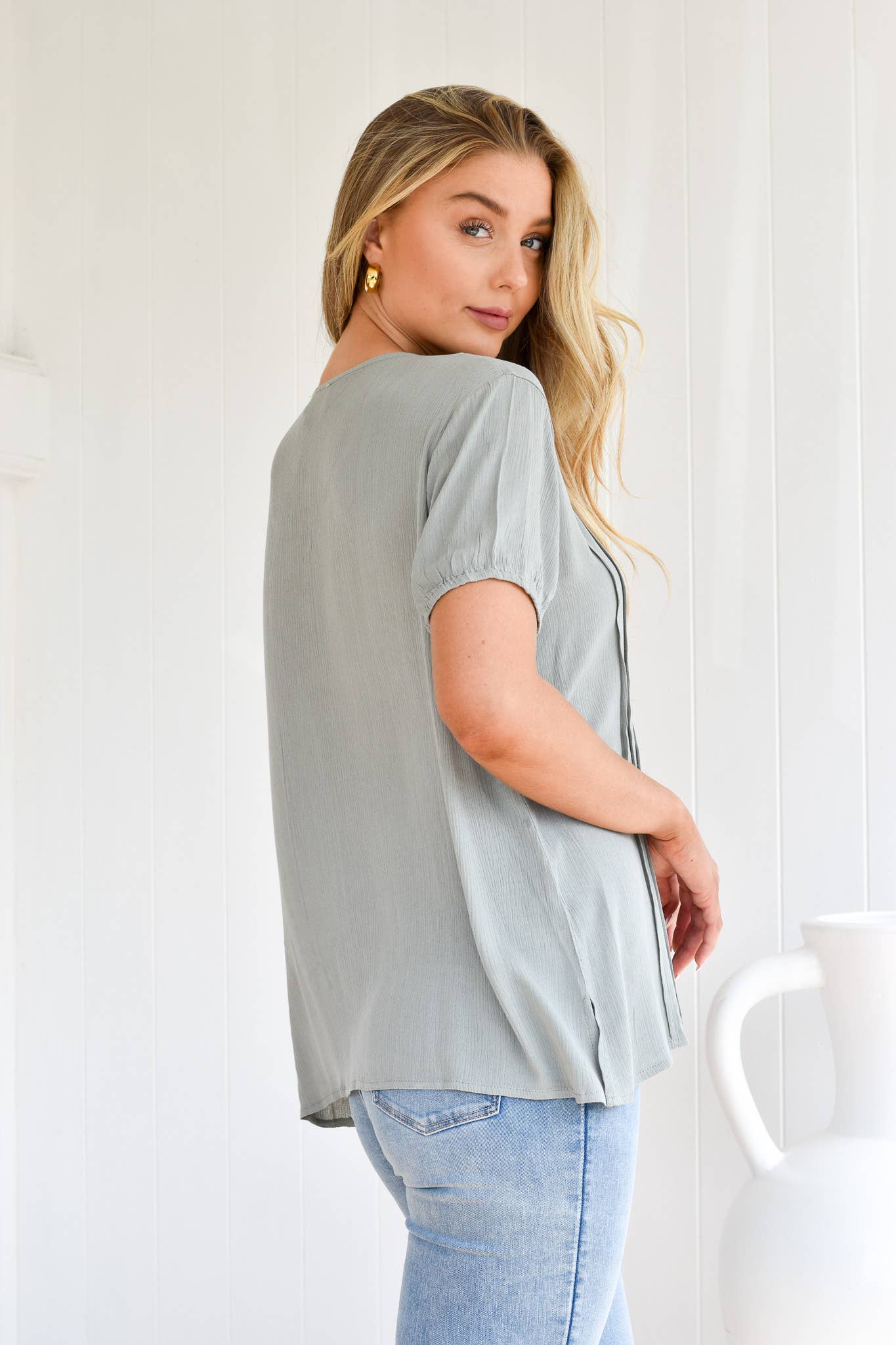 KHAKI TOP