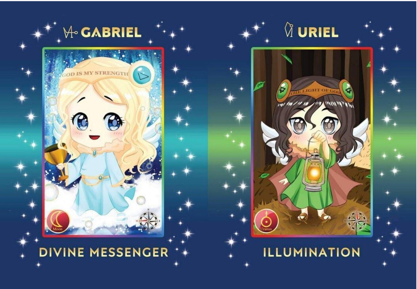 Chibi Anime Angel Cards