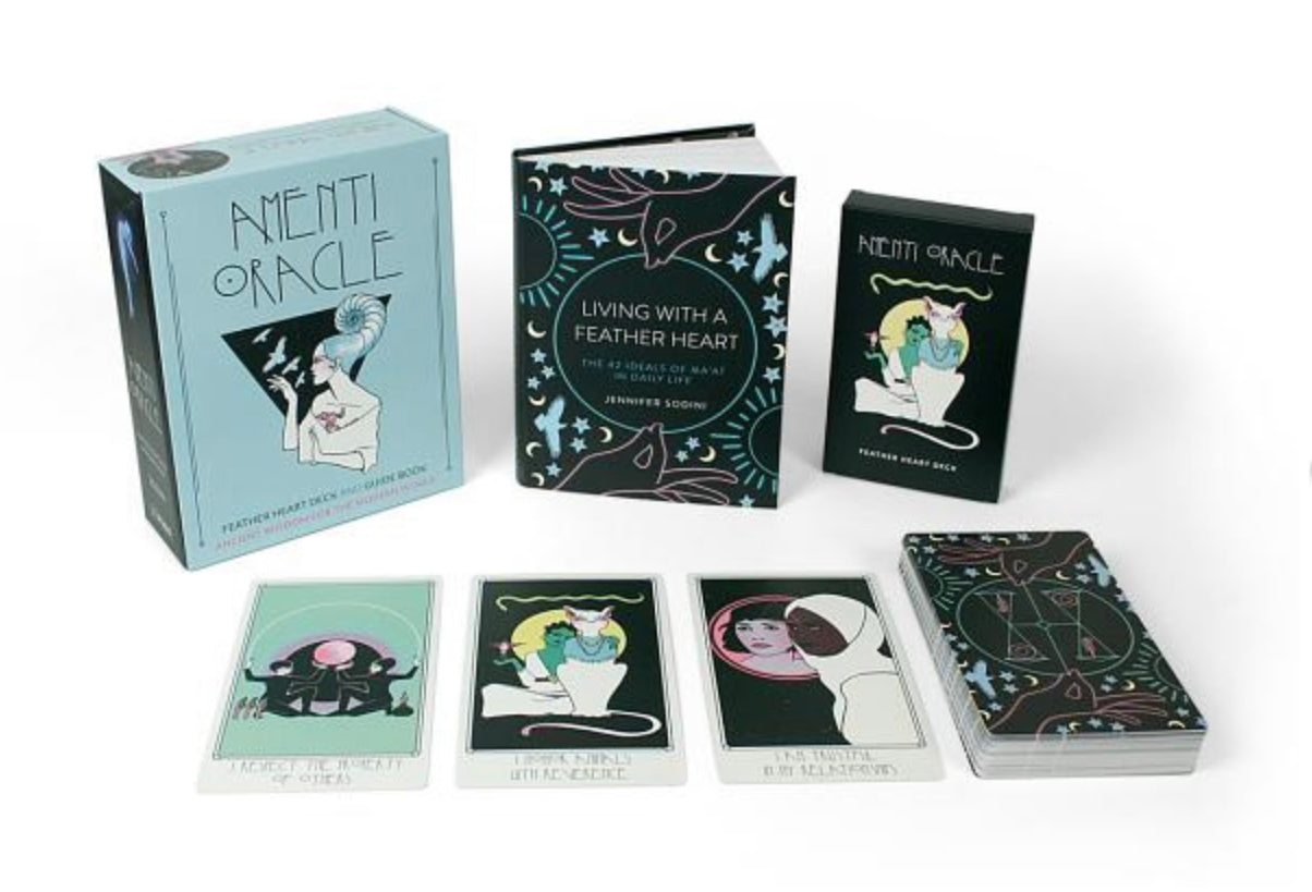 Amenti Oracle Feather Heart Deck and Guide Book: Ancient Wisdom for the Modern World