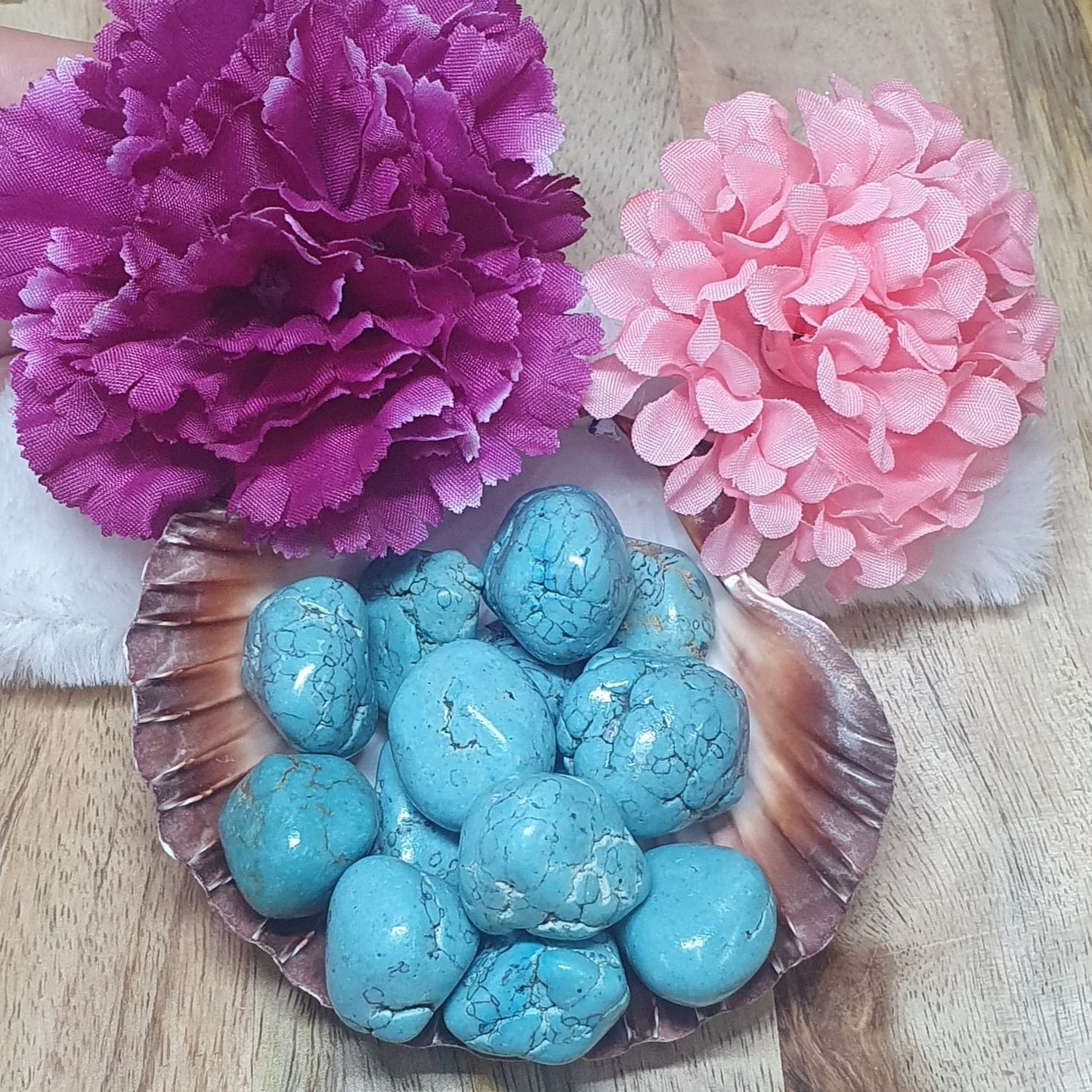 Magnesite Blue Tumbled Stone