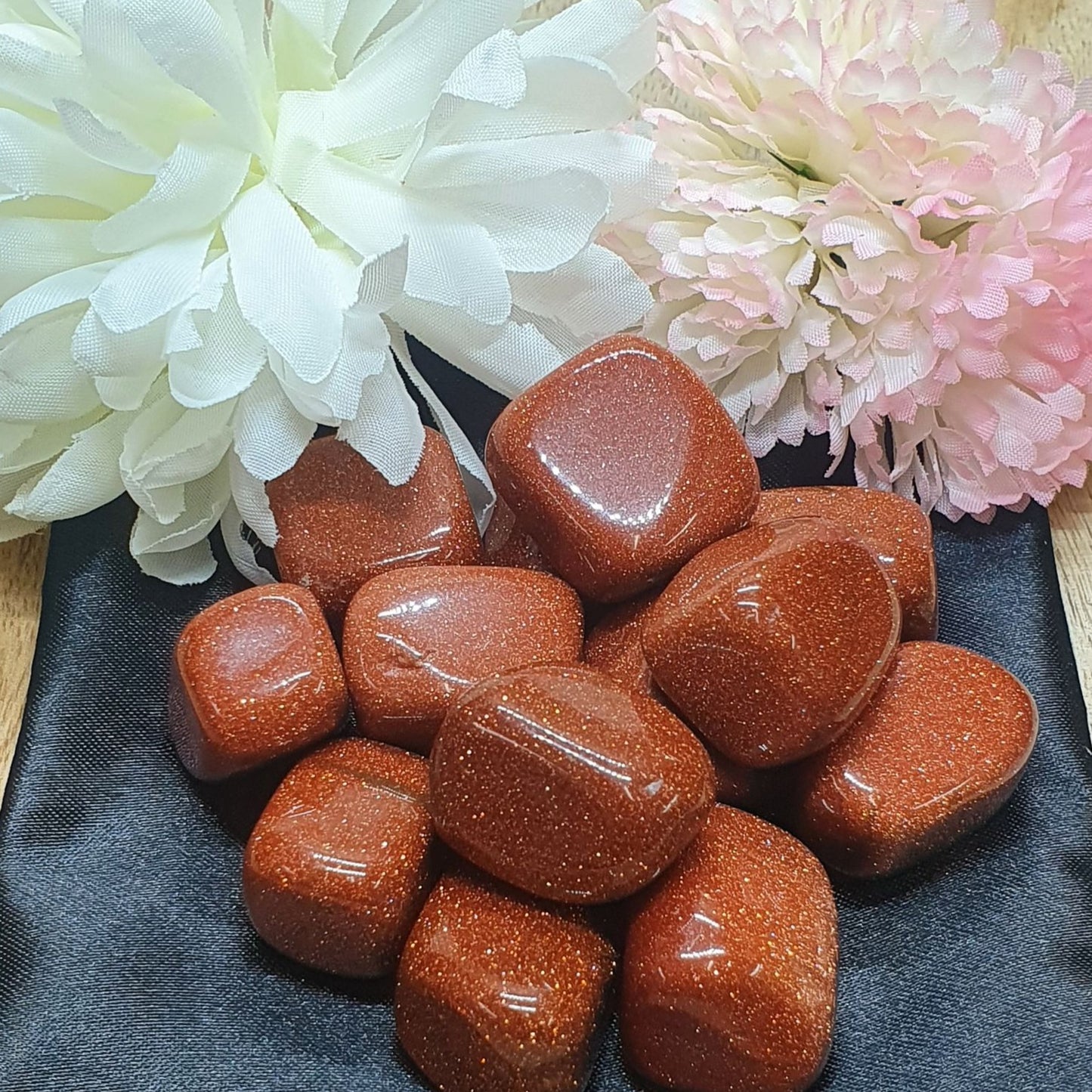 Goldstone Brown Tumbled Stone