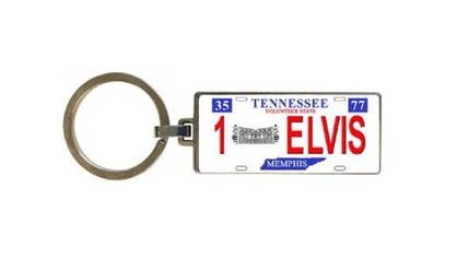 Elvis Key Ring Licence Plate 1 Elvis