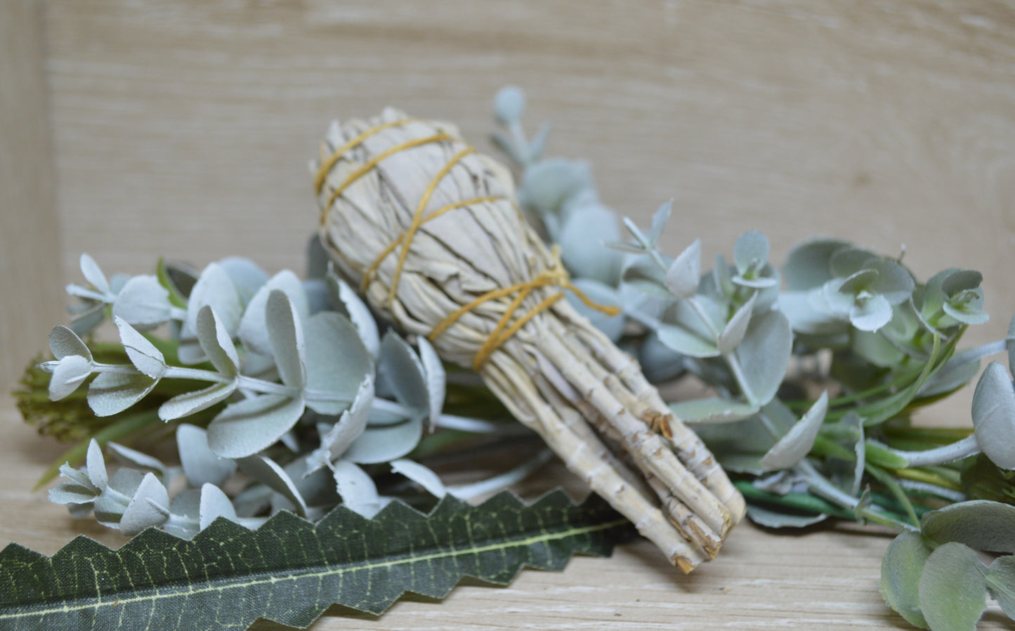 White Sage Torch Smudge Stick - 9cm