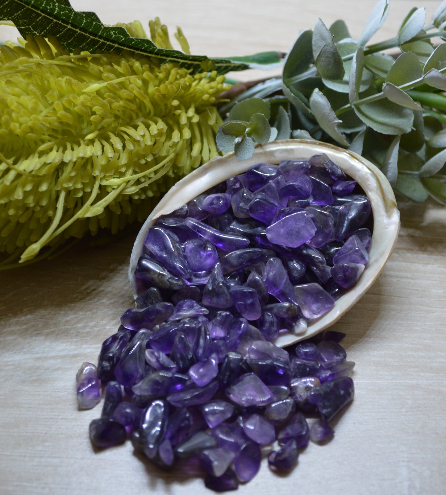 Amethyst Crystal Chips -100g