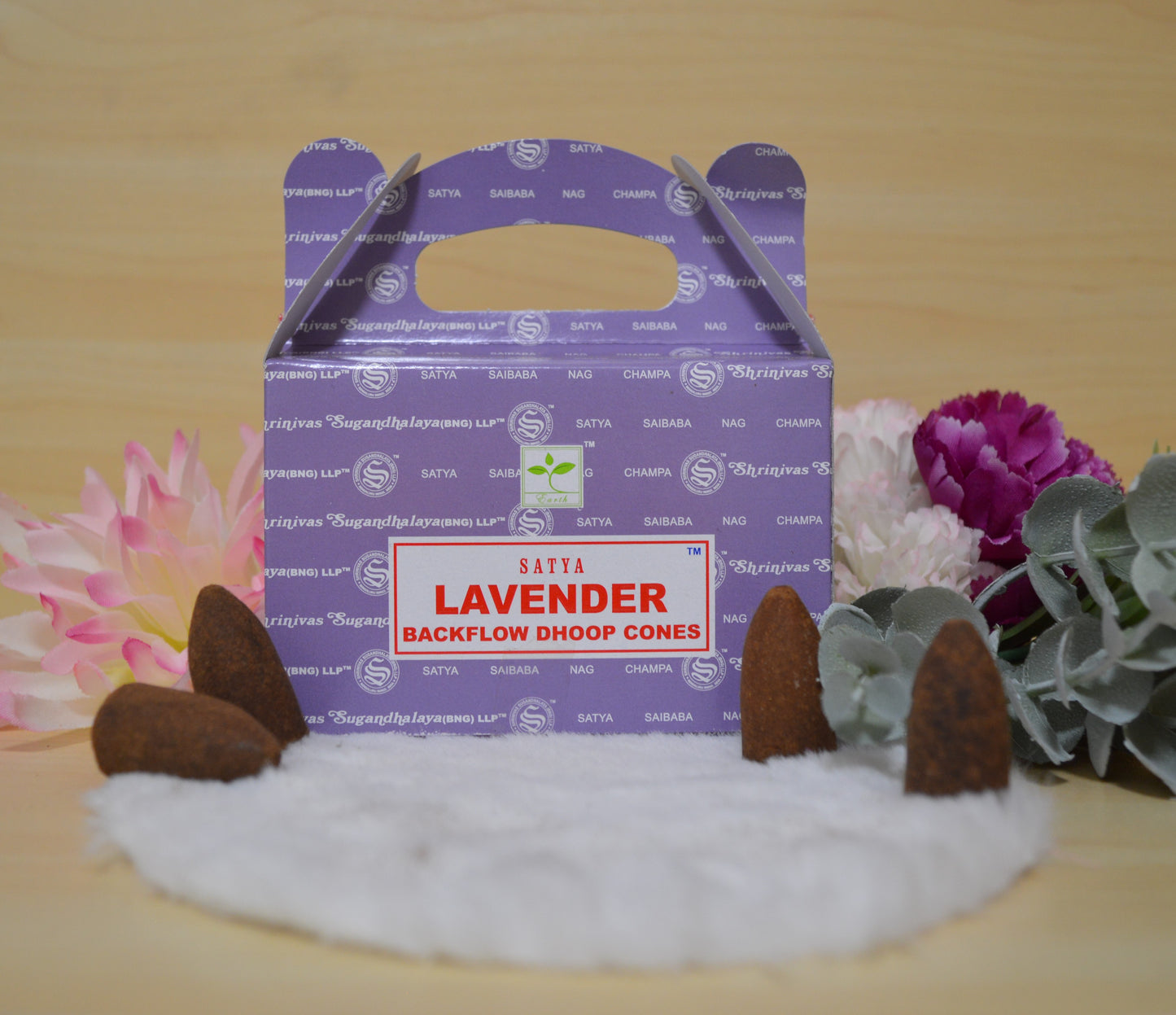 Lavender Backflow Cones - Satya