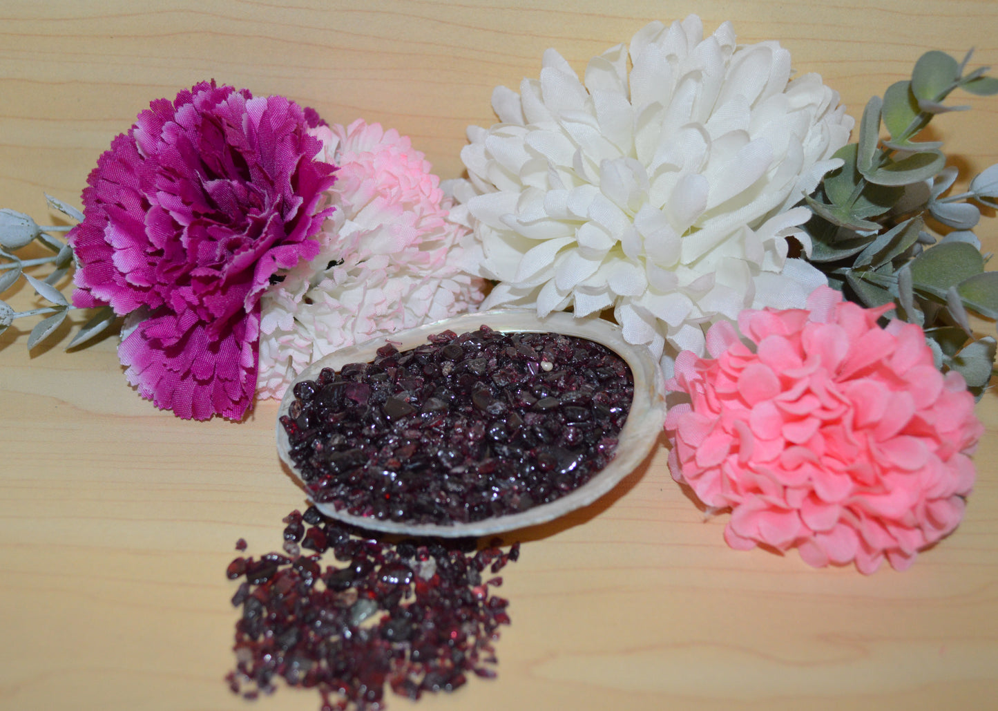 Garnet Crystal Chips - 100g