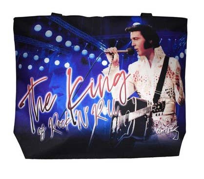 Elvis Tote Bag The King "Blue"With White Jumpsuit