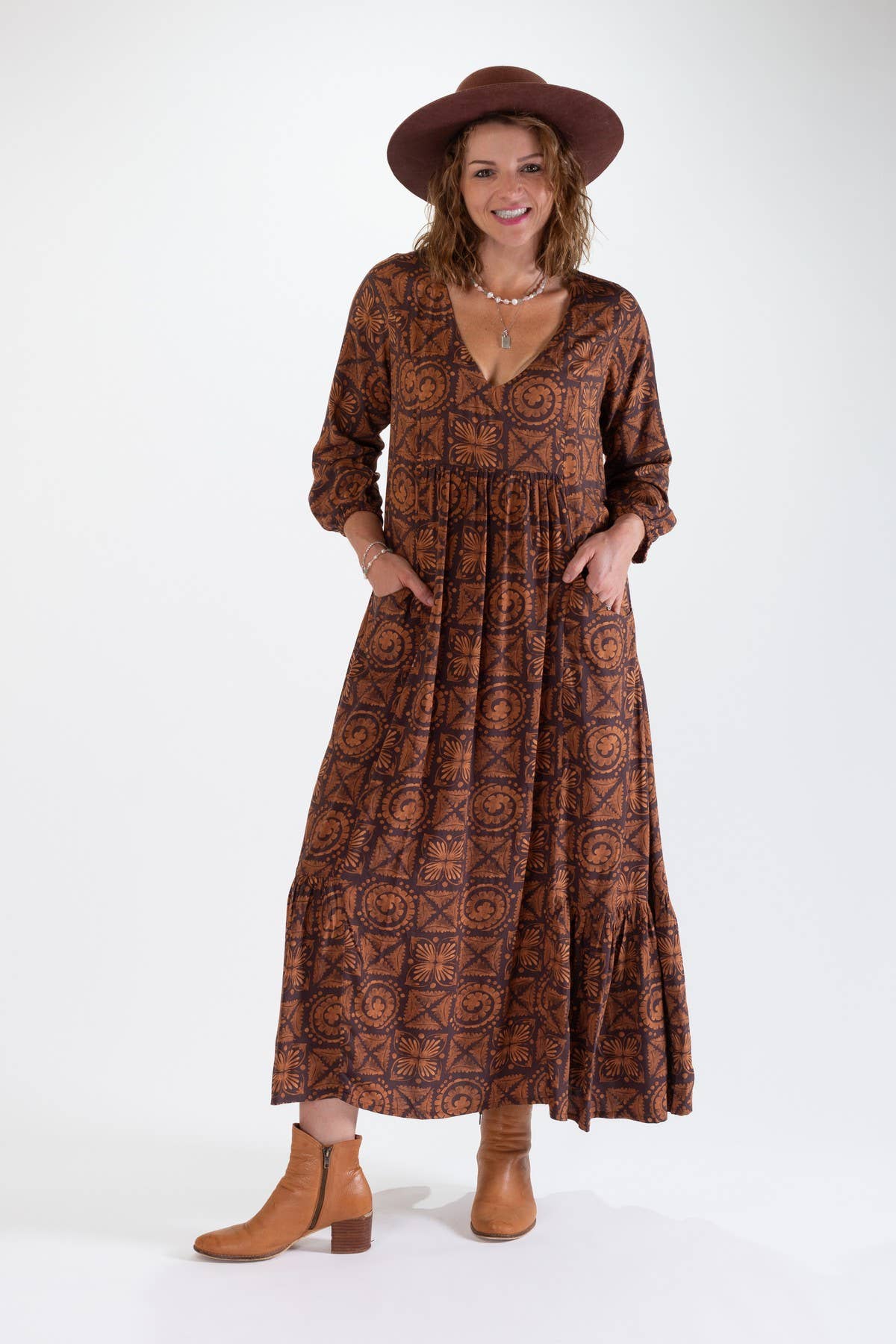 OHIO MAXI DRESS WITH FRILL