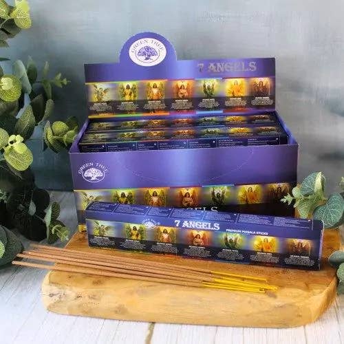 Seven Angels Incense 15gms Sticks Green Tree