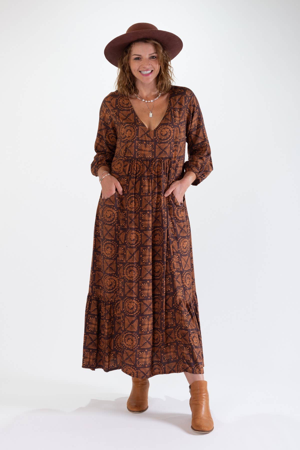 OHIO MAXI DRESS WITH FRILL