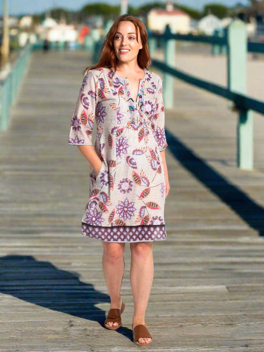 Bangalow Boho Dress In Grey Ce Soir