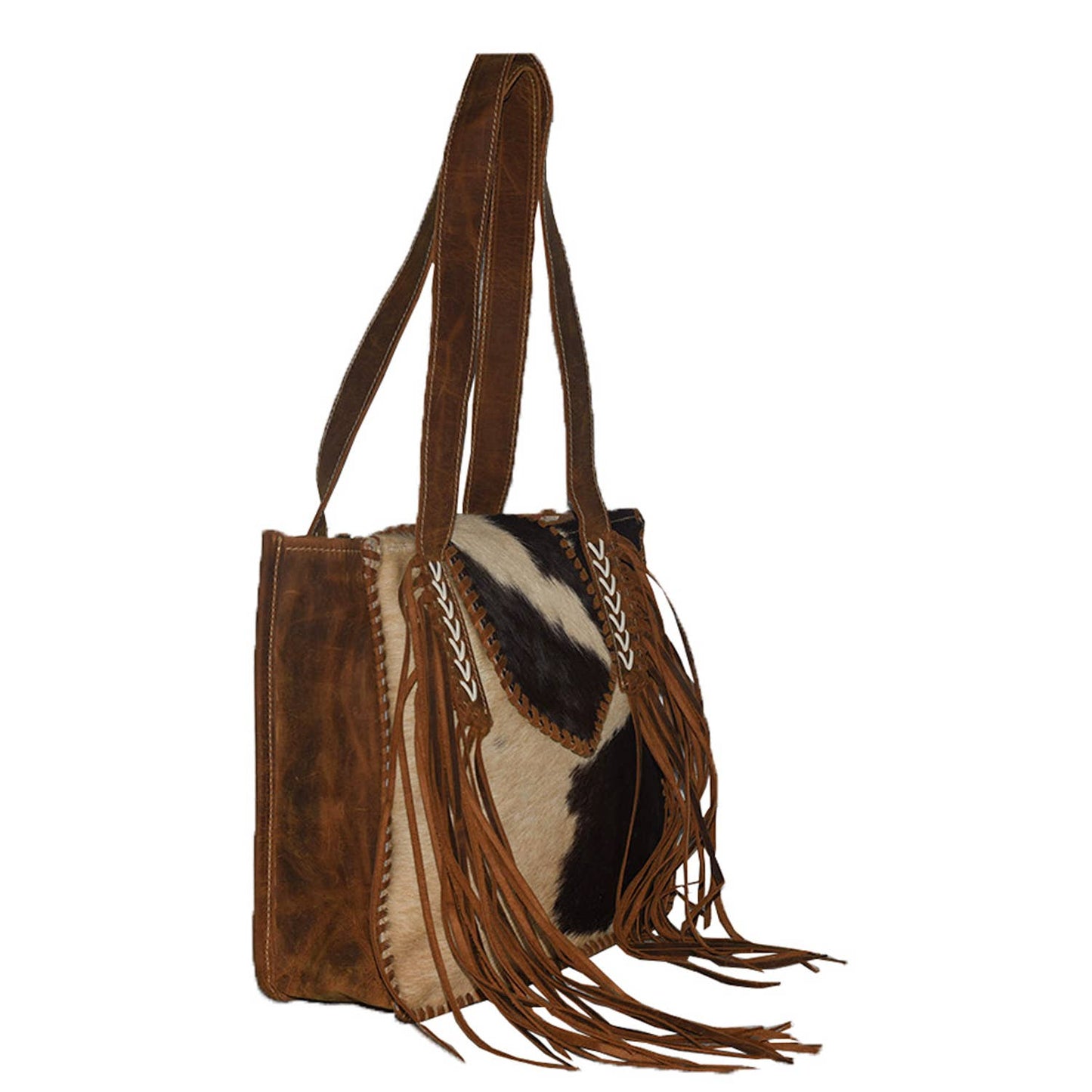 Leather Hairon Harry Messenger Bag