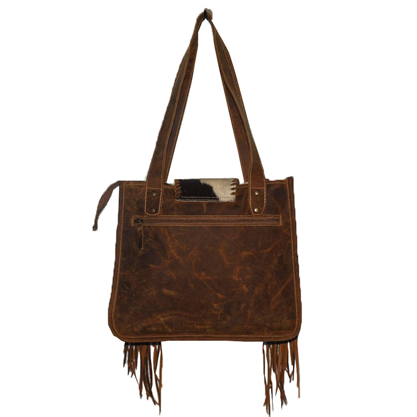 Leather Hairon Harry Messenger Bag