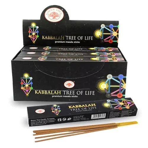 Kabbalah Tree of Life Incense 15gms Sticks Green Tree