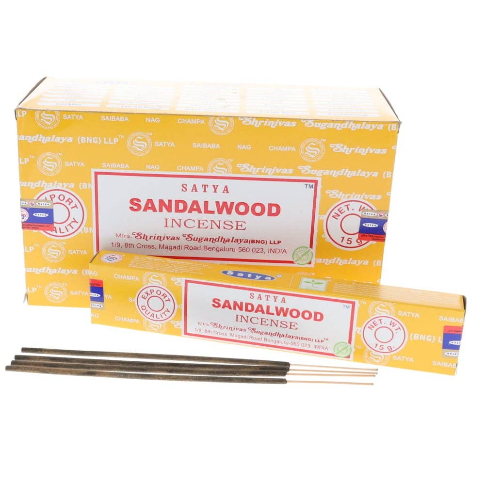 Sandalwood Incense 15gms Sticks Satya (BNG)