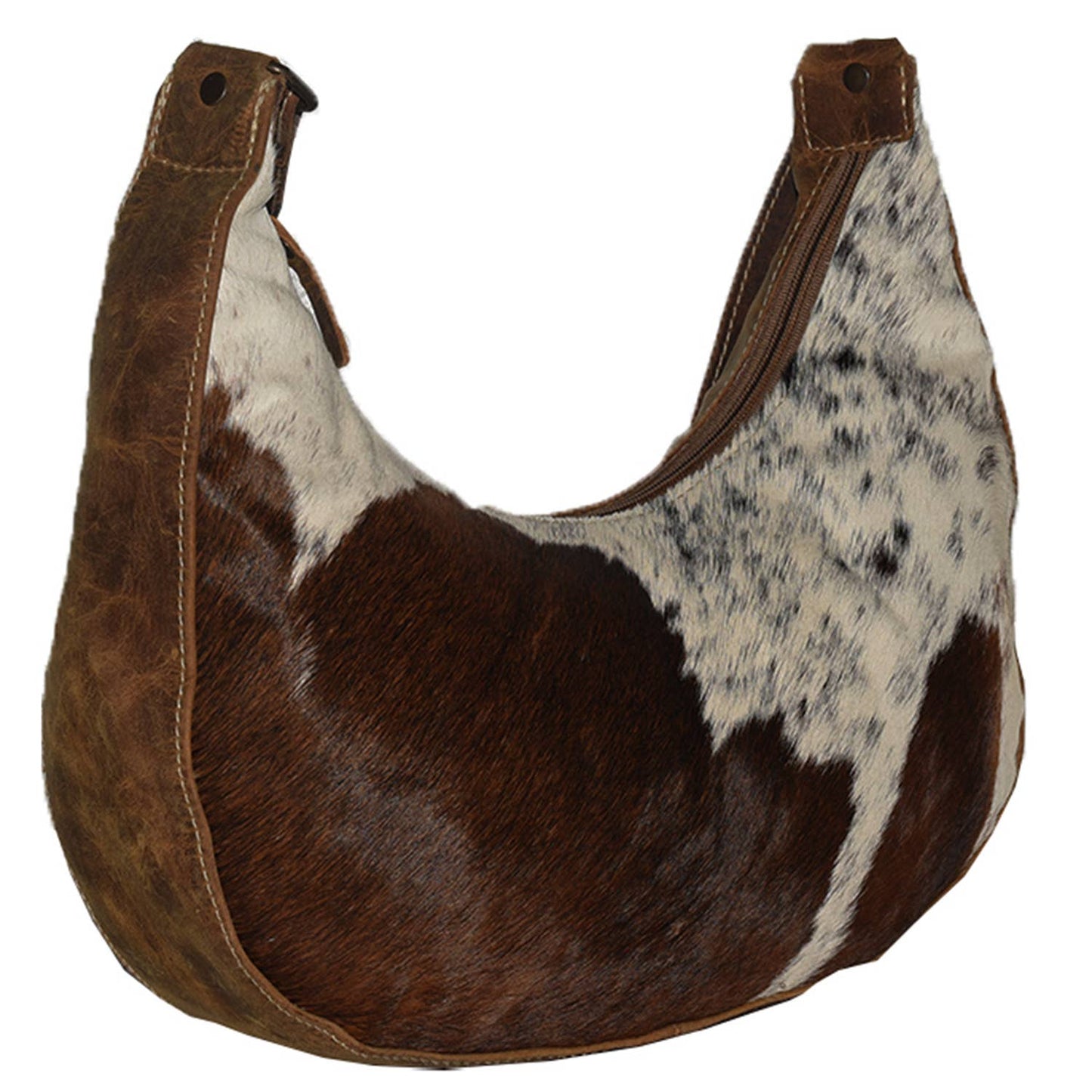 Leather Hairon Rizo Wristlet Bag