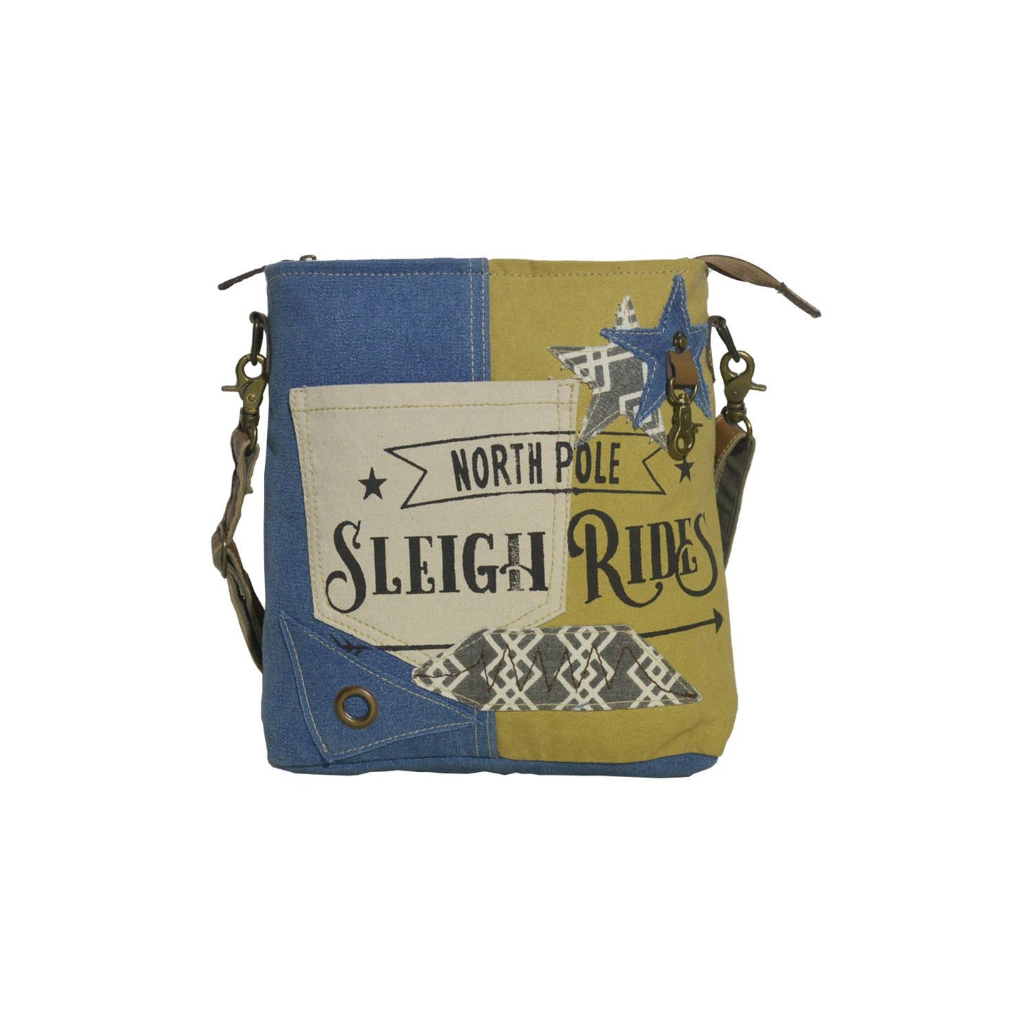Canvas & Leather Women's Star Crossbody
