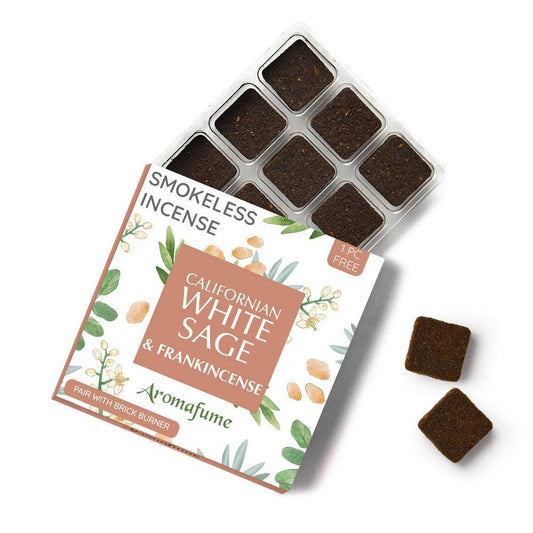 California White Sage & Frankincense Incense Bricks Refill P