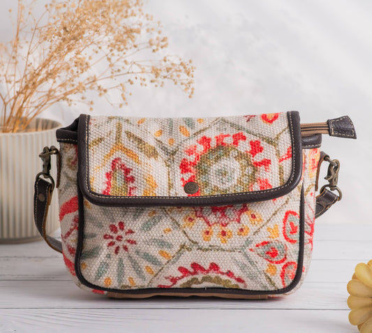 Canvas & Leather Shadow Wrislet Bag