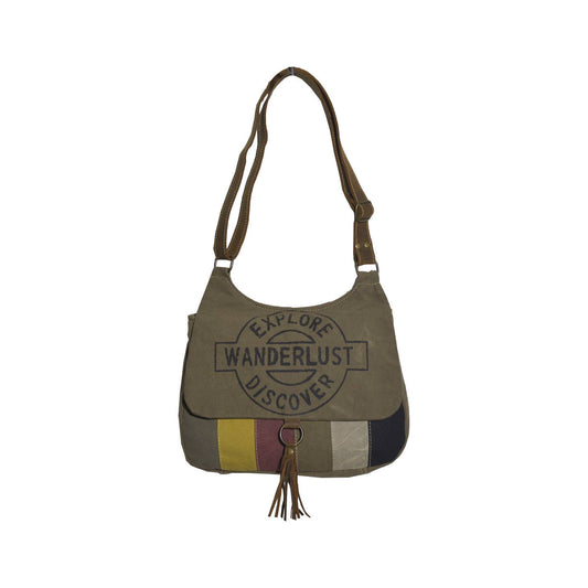Upcycled Canvas & Leather Women's Discover Crossbody