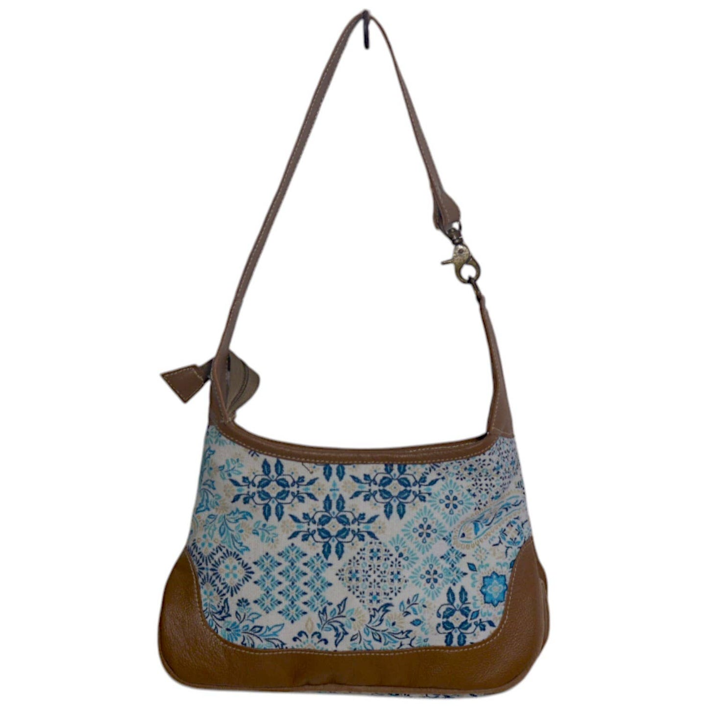 Canvas & Leather Small Shoulder Dash Wrislet Bag