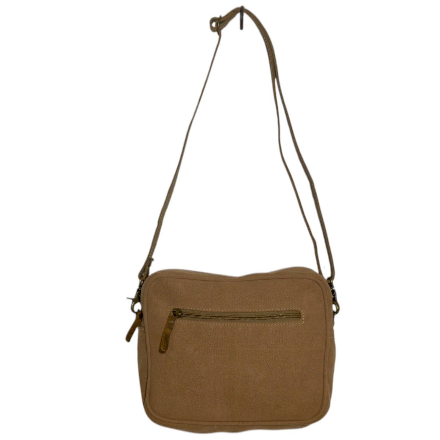 Canvas & Leather Small Crossbody Lipoz Wrislet Bag